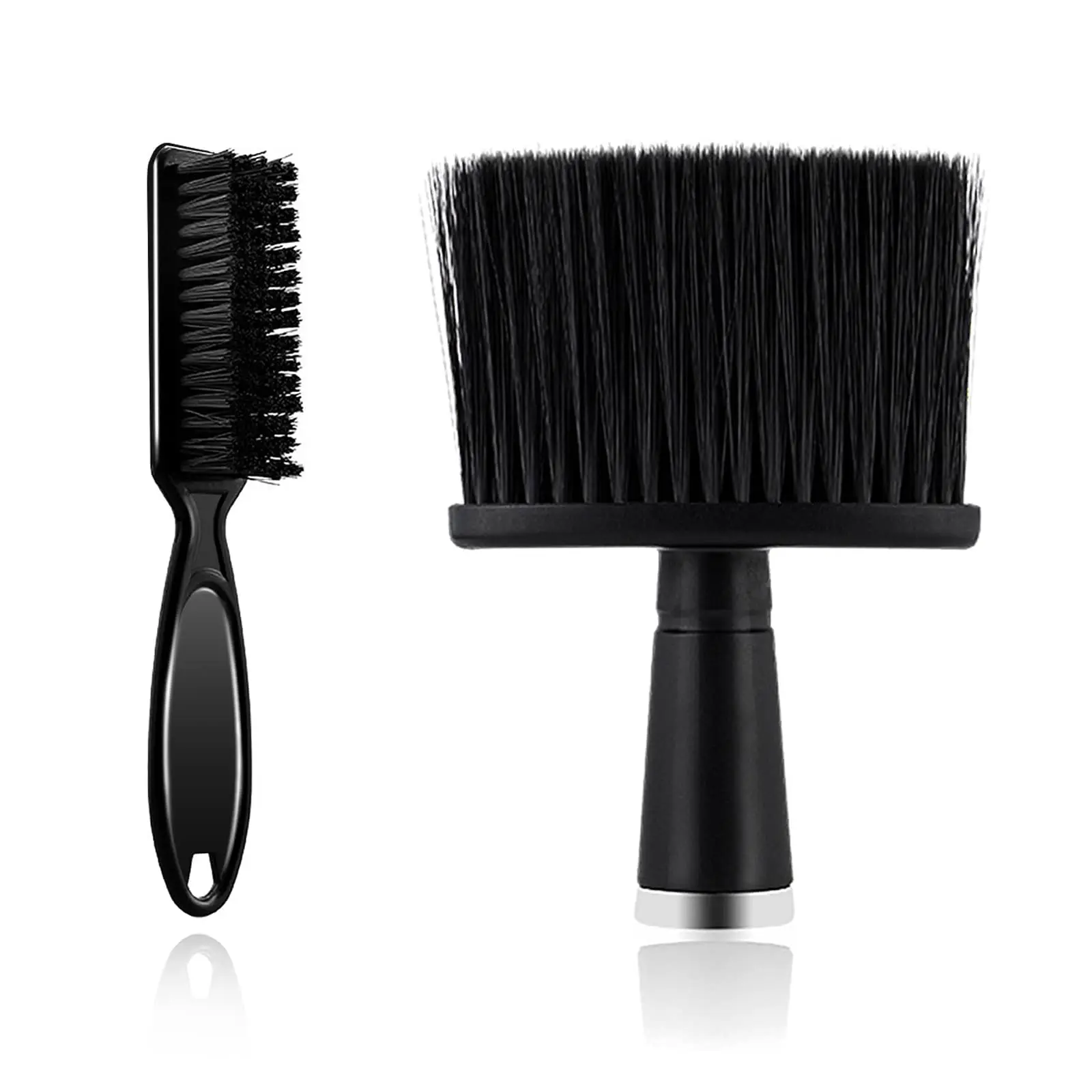 2PCS/Set Barber Brush Hairdresser Blade Clean Brush Neck Duster Brushes Clipper Cleaning Brush Styling Brush Tool air blowing ball gadgets dust blower mini pump cleaner for camera lens cleaning mobile phone tablet circuits clean repair tool