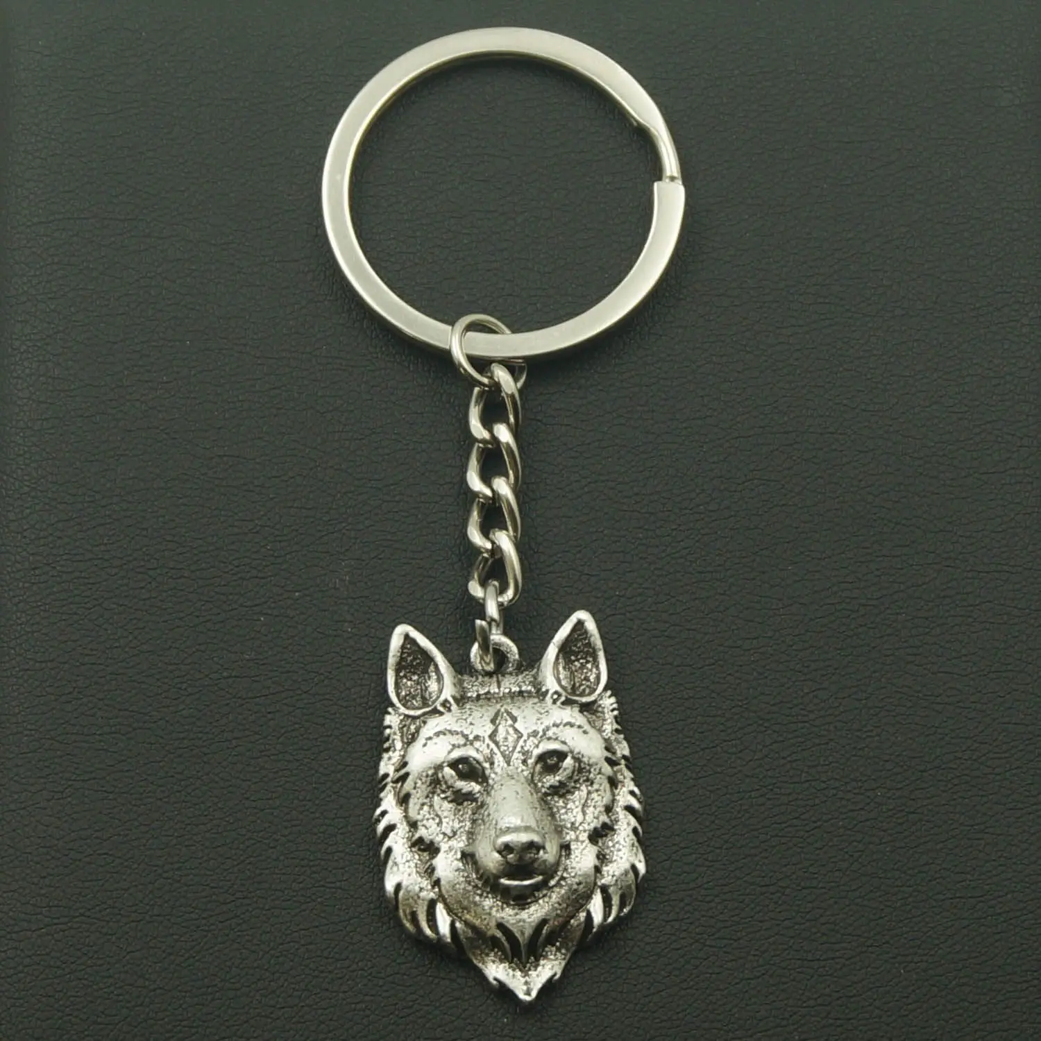Retro Key Accessories Viking Culture Wolf Head Keychain Men's