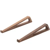 HeMu Walnut Wood Laptop Stand – Ergonomic Split-Type Notebook Riser with Hollow Design for Heat Dissipation – Desk Organizer 5