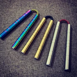 1PC MINI Pocket Stainess Steel Anti-stress Nunchuck Fidget Toys Outdoor EDC Portable Tools Dropshipping