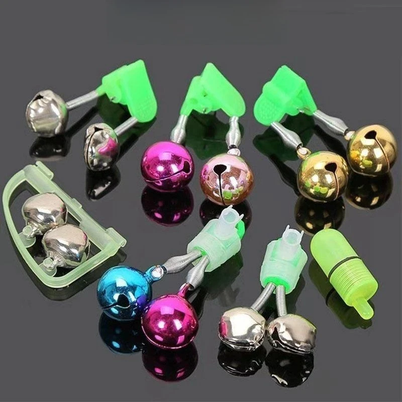10/5PCS Fishing Bite Alarms with Lights Fishing Rod Bell Clamp