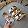 Children's Leather Shoes Solid Color Girls Ballet Shoes Fashion Simple Princess Versatile Kids Party Shoes Gold Silver Causal 1