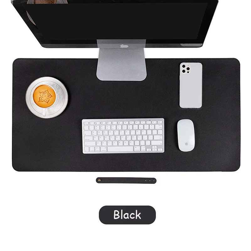 Oversized Waterproof PU Leather Desk Mat and Mouse Pad