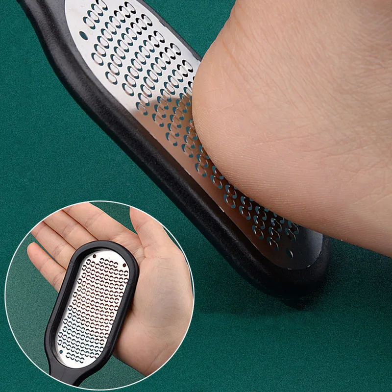 

Pedicure Rasp Reusable Stainless Steel Exfoliating Tool Foot Callus File With Lid Heel Cocoon Scraper Dead Skin Remove Foot File