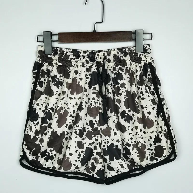 Women's Shorts Now Pull Rope Color Contrast Sports Casual 3 Minute Shorts Women Women's Cheap Clothing and Free Shipping Sales