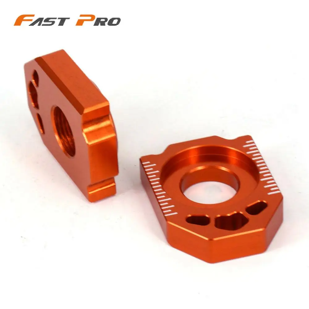 Motorcycle CNC Rear Chain Adjuster Axle Block for KTM 125 200 250 300 350 450 SX SX-F XC XC-F 2013-Motocross dirt bike motorcycle chain adjuster
