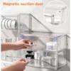 Clear Storage Case, Dustproof Wall Storage Box, Cosmetic Skincare Containers, Cosmetic Display Cases, Layered Makeup Organizer 3