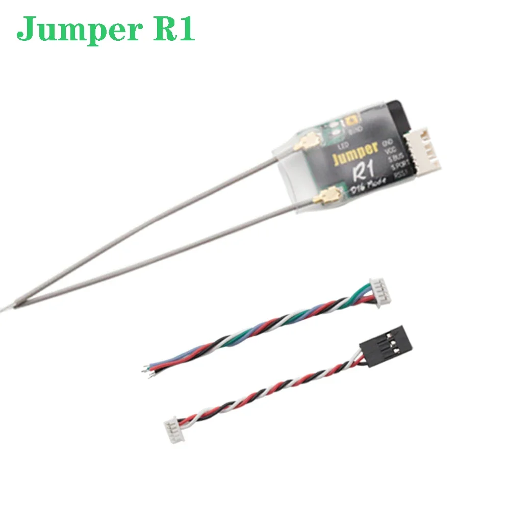 

Радиоприемник Jumper R1 V2 R1F R900/16-канальный Sbus для Frsky T16 Pro plus D16 D8, радиоприемник с дистанционным управлением серии T8 T12 T16 Frsky Drone