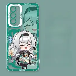 Soft Firefly Silicone Case with Honkai Star Rail Design for Samsung S21 Ultra (S12728)