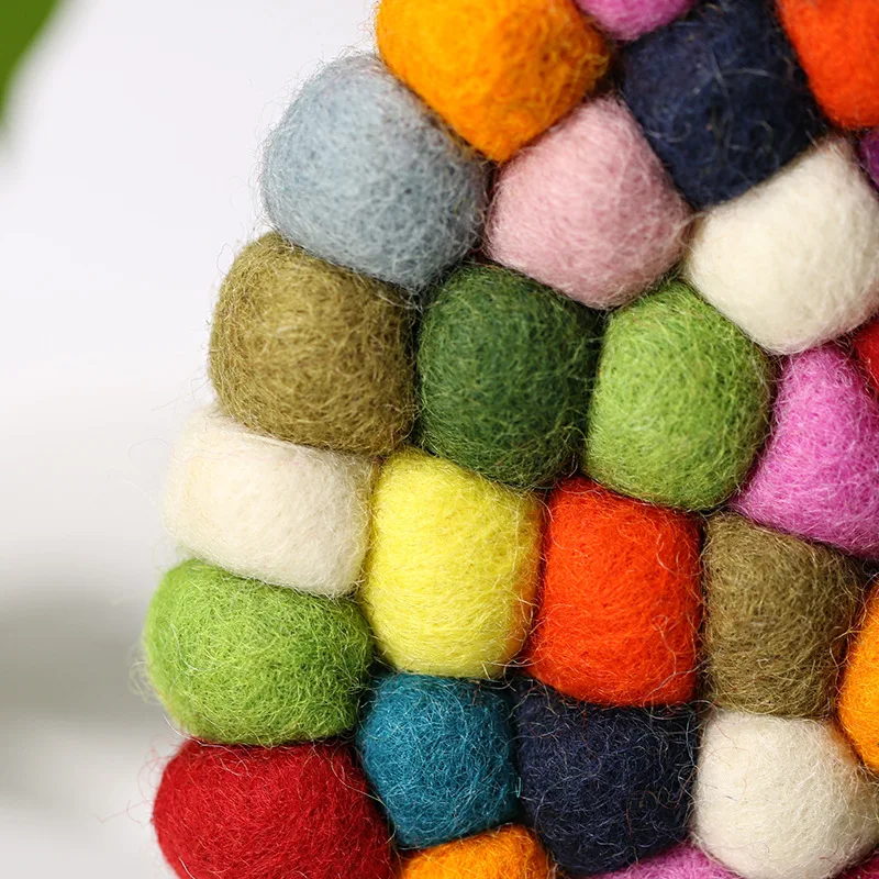 Singing Bowl Suction Tools Nepal Handmade Colored Wool Felt Singing Bowl Mat Buddhist Tibetan Singing Bowls Round Mats