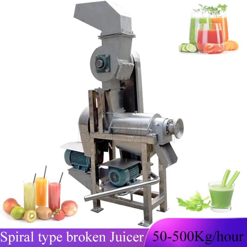 

Industrial Spiral Crushing Fruit Juicer Vegetable Screw Crushed Juice Making Machine With Filter Screen