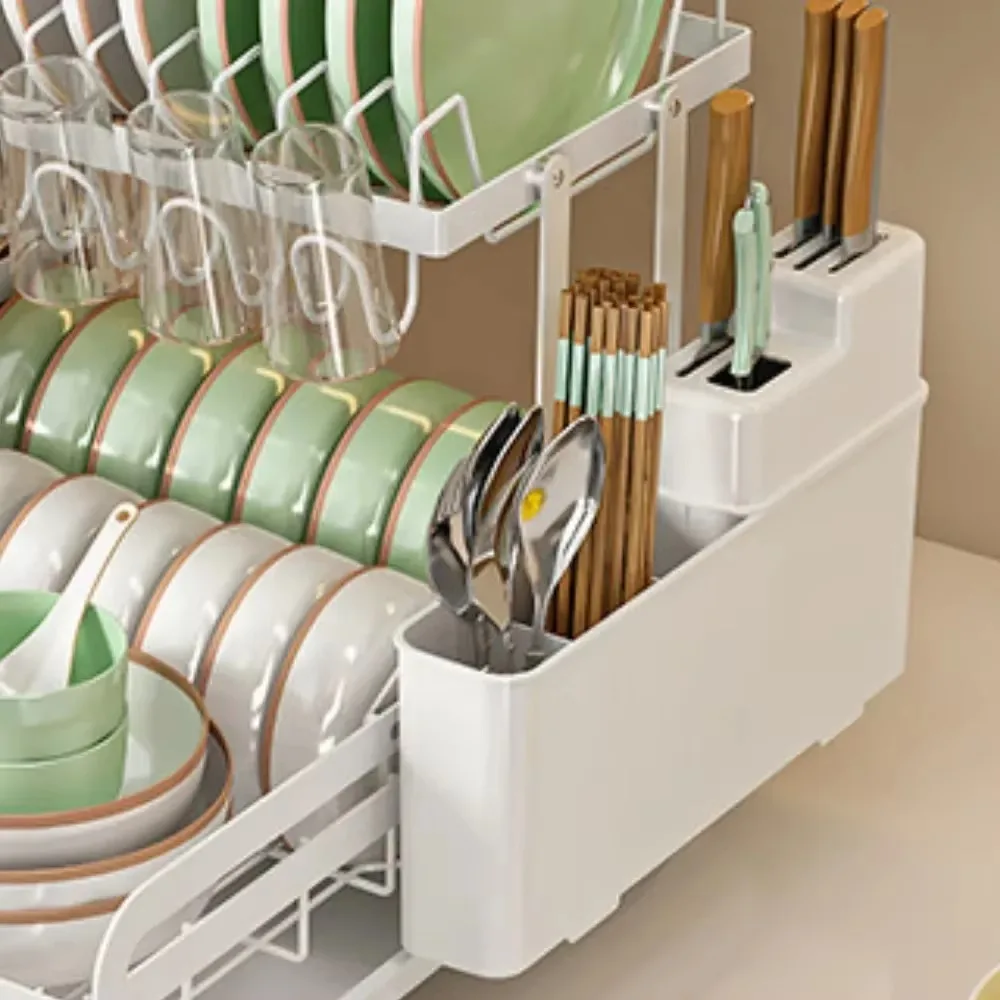 Tableware Storage Rack Home Dish Drying Rack Bowl And Chopstick Draining Shelf Knife And Fork Organizer Frame Kitchen Furniture