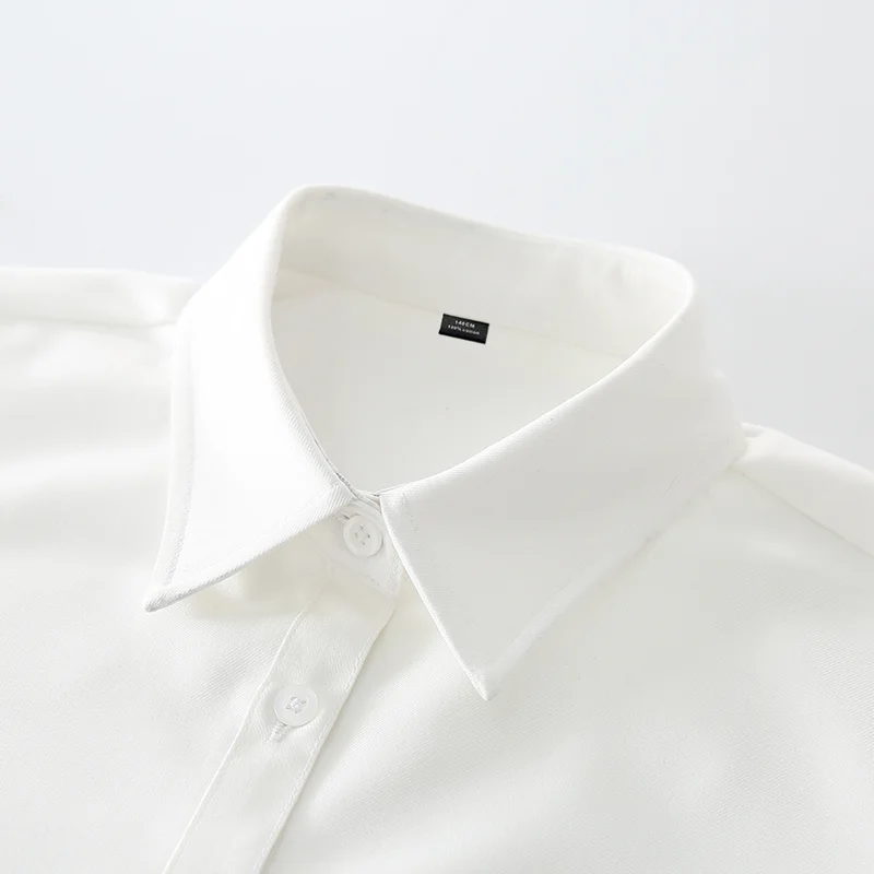 الأولاد الأبيض قمصان طويلة الأكمام القطن الأطفال بلوزة بيضاء حجم 110-180 في سن المراهقة الصبي مرحلة الزفاف حفلة التخرج ازياء