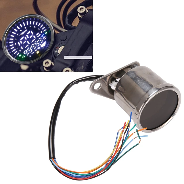 Motorcycle Odometer Speedometer 2 In 1 Motorcycle LED