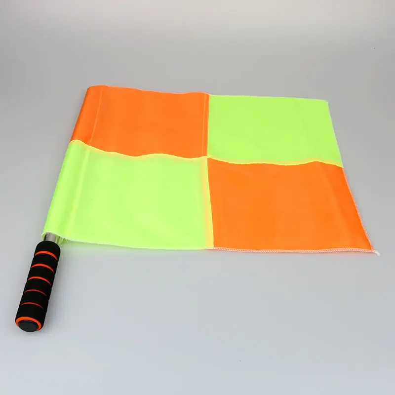 1/2Pcs Soccer Referee Flag The Competition Fair Play Use Sports Match Outdoor Football Trainning Linesman Flag Referee Equipment soccer referee flag