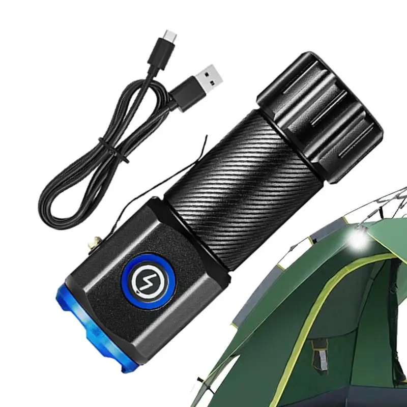 

Mini LED Flashlight 2200mAh Flash Light Super Bright Torch Outdoor Lighting Supplies LED Flashlight With Clip For Hiking