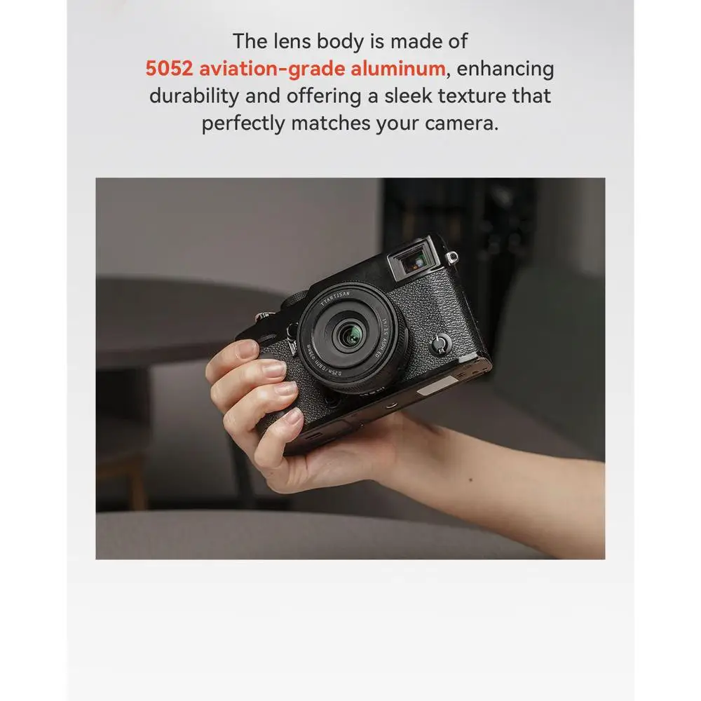 14mm F3.5 X-Mount APS-C Auto Focus Lightweight Prime Lens for Fujifilm Fuji X-Mo
