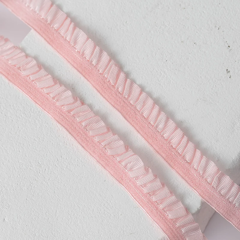 Elastic Lace Trim Ribbons for Party Dress Decoration Clothing DIY Crafts Supplies Needlework Sewing Fabric 5Meters