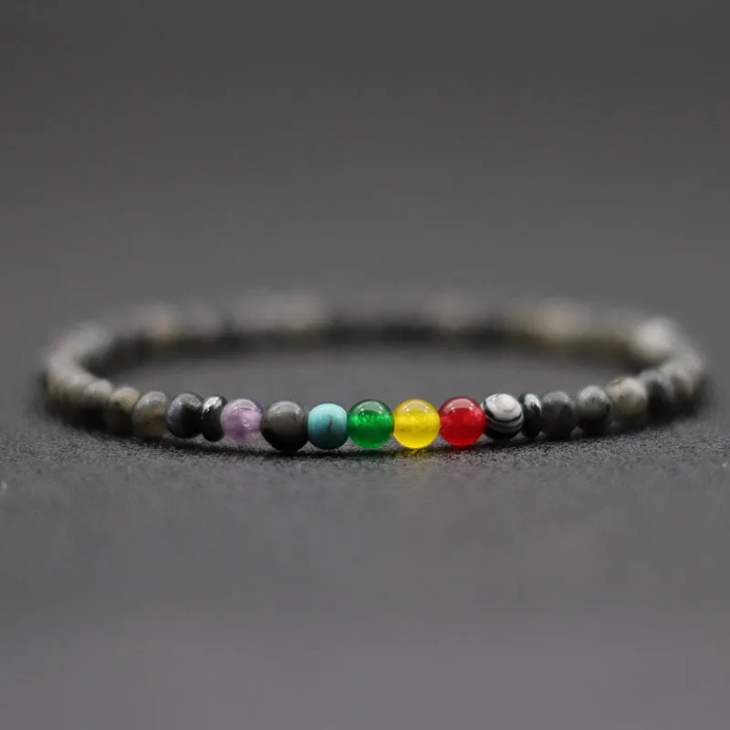 Bracciale Elastico Reiki Guarigione In Pietre Naturali Rotonde 8mm - Foto 9