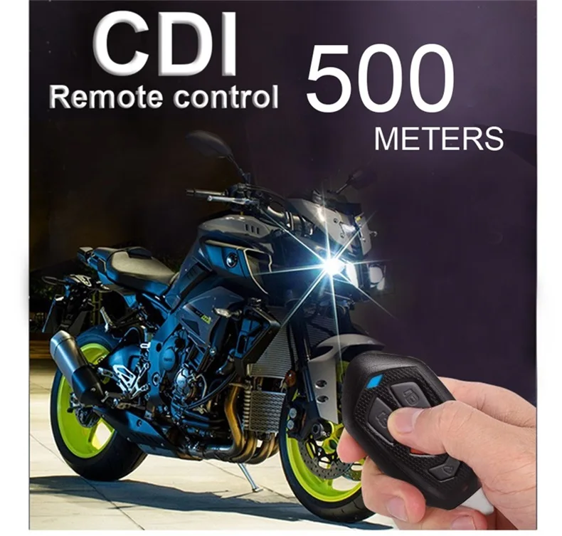 Système antivol pour moto SPY, alarme sonore et vibratoire à haut volume, démarrage et arrêt du moteur à distance sur 500 mètres, anti-hijacking 1