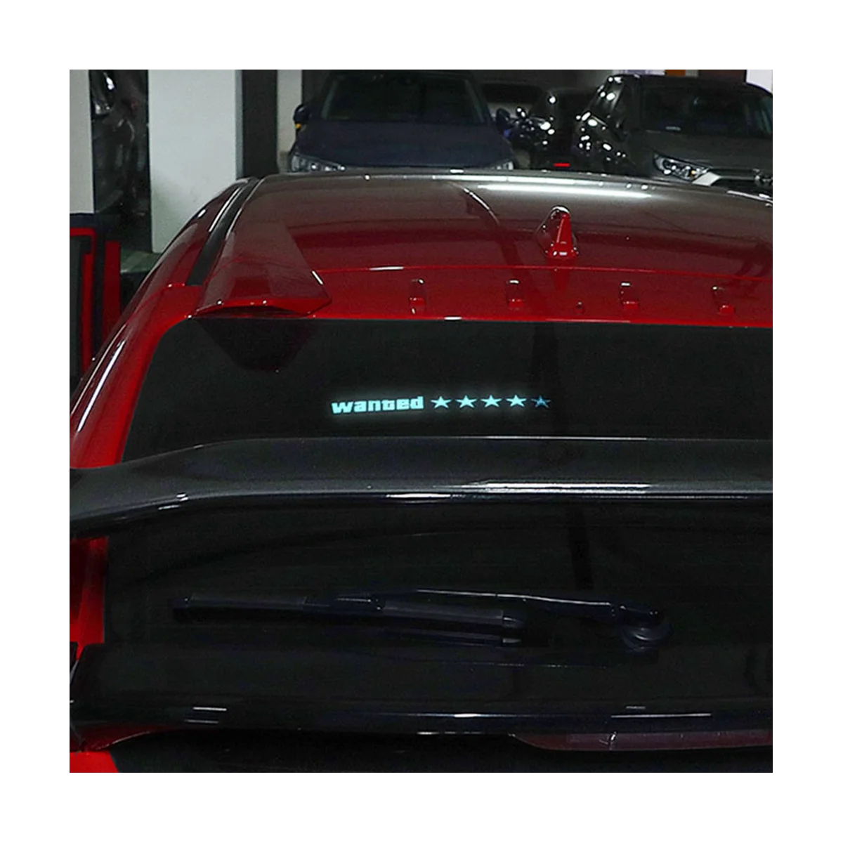 Windschutz scheibe Elektro gesucht Auto LED Zeichen Fenster Aufkleber für  JDM Glow Panel Zubehör-blaues Licht