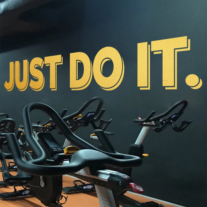 Quotes Gym Design Wall Sticker, Ideas for Home Gym Decal,Classroom Wall Sign, Office Ideas Room Decoration Wallpaper 2319