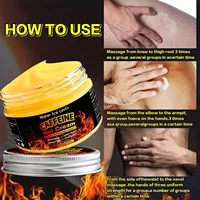 Crème de massage à la caféine, crème corporelle, riche en caféine et autres extraits, raffermit la peau, hydrate la peau et est facilement absorbée 6