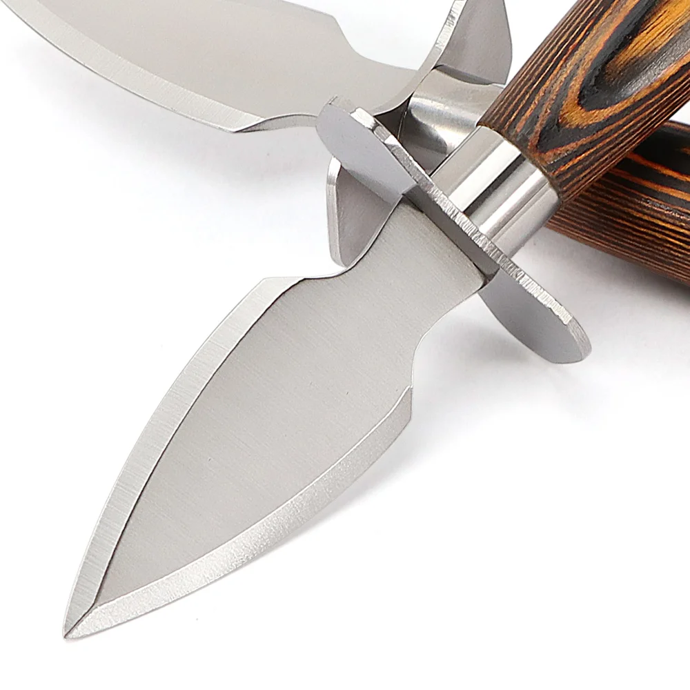 Oyster Shucking Knife Stainless Steel Professional Shellfish Seafood Opener Accessories Clam Shucker Seafood Tools