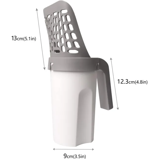 Cat Litter Scoop Shovel For Pet Filter Clean Toilet Garbage Picker Holder Integrated Detachable  Pet Supplies with Refill Bag 6
