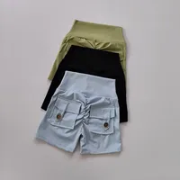 Women's Yoga Sports Shorts with Pockets Push-Up Butt Lift Fitness Running Shorts Cycling Gym Tights High-Waist Training Shorts - Image 3