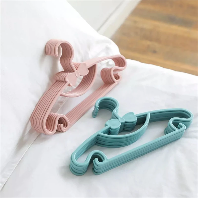 Baby Hangers Children Coats Storage Hanger Closet Organizer Kids Clothes Hanger Racks Portable Display Plastic Hangers Home