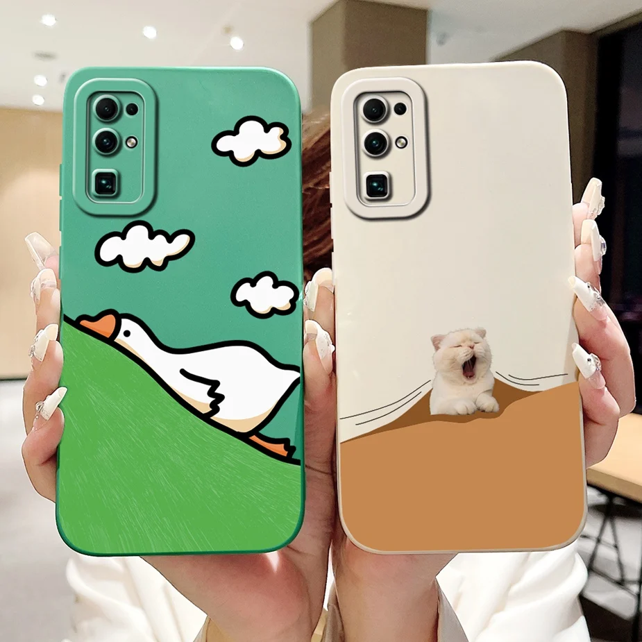Lovely Cartoon Shockproof Phone Case - Stylish Protective Cover for Huawei Honor 30 Series