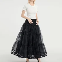 

Women's Length Wedding Petticoat Long Underskirt for Formal Dress Mopping and Lengthening Boneless Skirt A-Line Wedding Skirt
