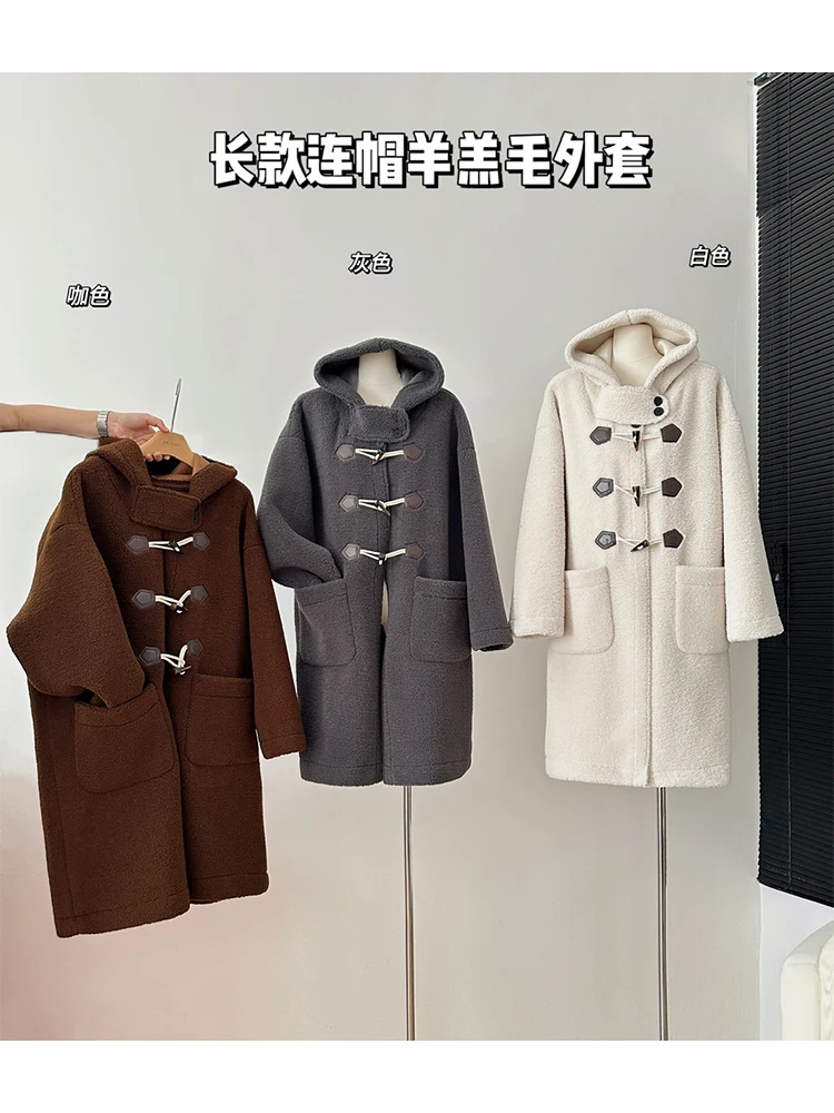 

Women's Lamb Wool Thickened Jacket Casual Vintage Outerwear Warm Oversize Clothes Female Apricot Jackets Korean Teddy Coats 2023