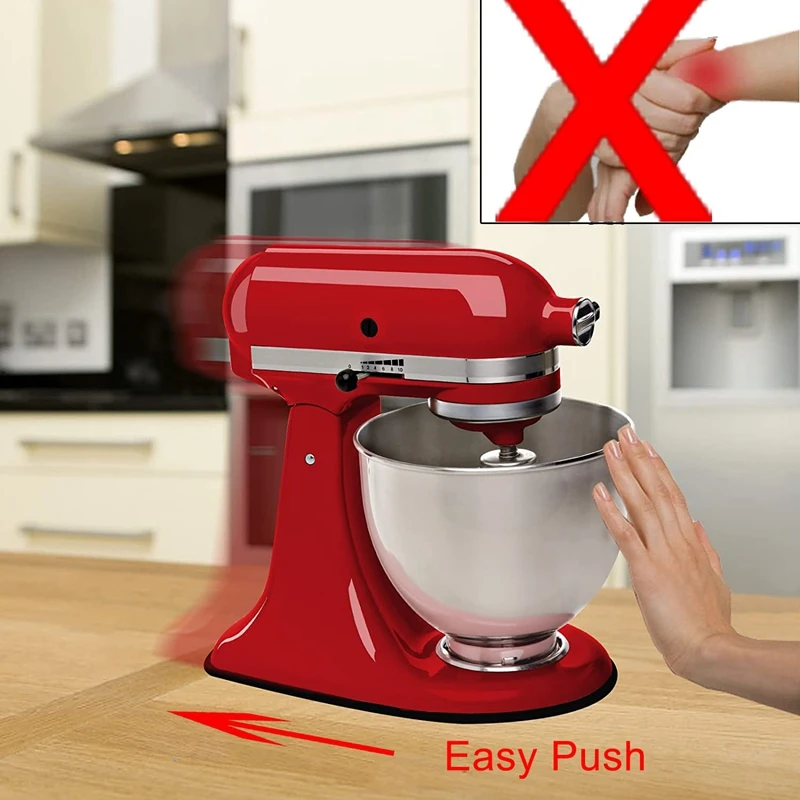 Mixer Mover Sliding Mats For Kitchenaid Stand Mixer With 2 Cord Organizers Slider Mat Pad For Kitchenaid 4.5-5 Qt