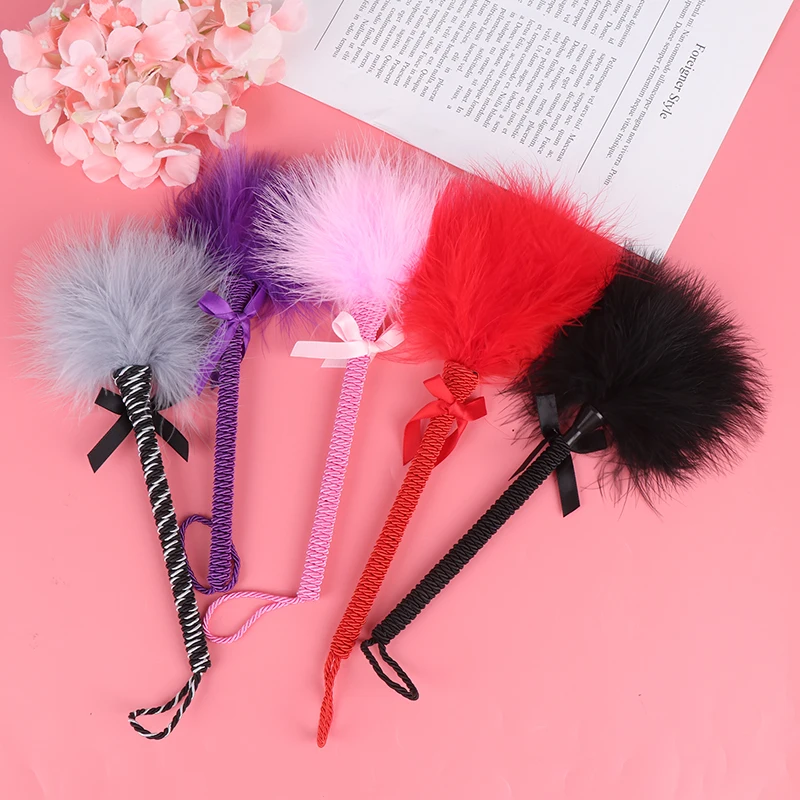 Flirting Feather Tickler Crop Whip Flirt Couple Game Toy Roleplay Sexy Spanking