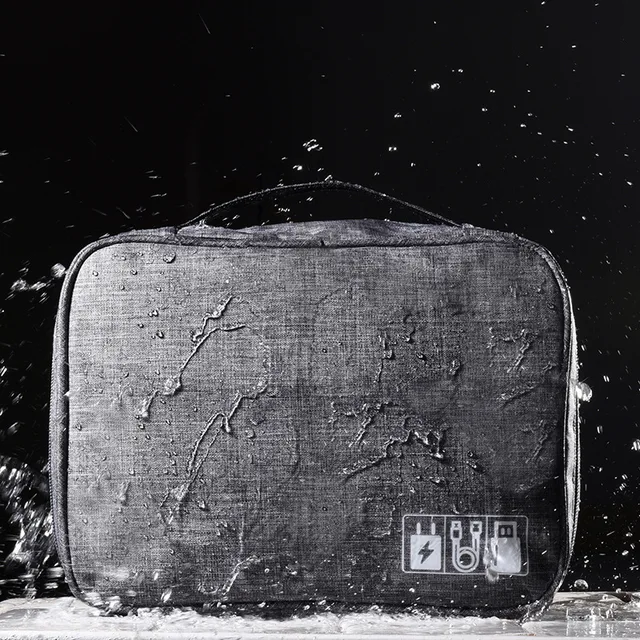 Tároló Táskák Utazási Kábelzsák Vízálló Digitális Elektronikus Szervező Hordozható Usb Adatvonal Töltő Dugó Kábel Táska - Image 4