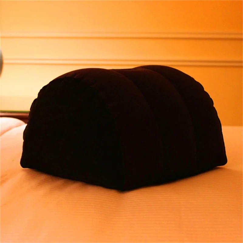 

Pvc Flocked Inflatable Pillow Half Round Pillow Comfortable Cushion Pillow Versatile Love Pillow Household Bedroom Pillow Toys
