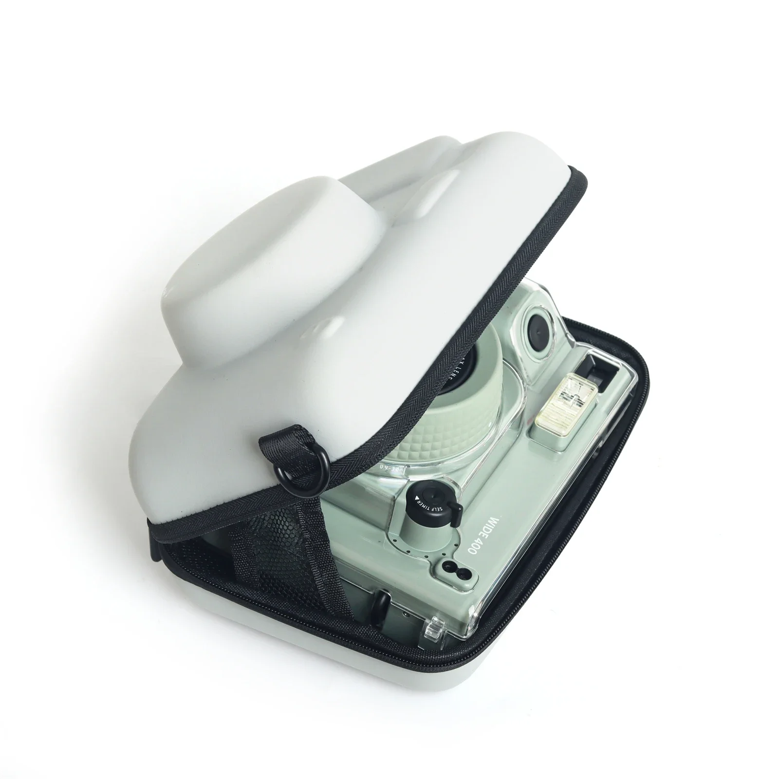 Camera Protective Cover Case For Fuji Instax wide W400/210/300 Camera General Hard Case PU Protective Pouch with Shoulder Strap