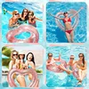 Swimming Ring Heart Swimming Pool Foats Water Tube  Tube Water Play Adult Children Beach Inflatable Floating Ring Toys Swim Ring 6