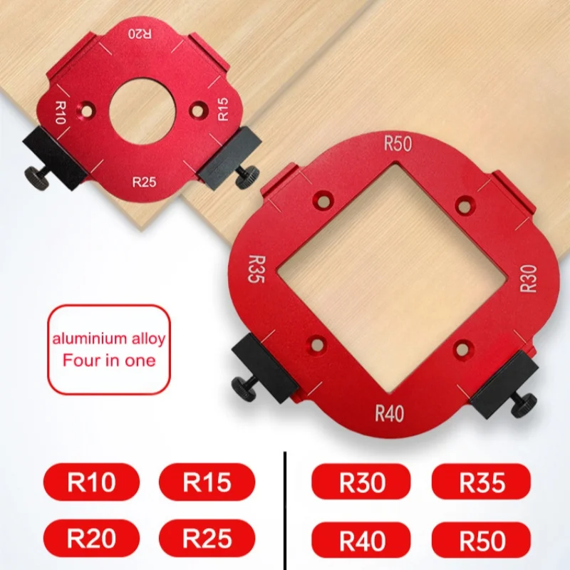 

Trimming Machine Cutting Fillet Template R-angle Arc Template for Woodworking Electric Router Slotting Wardrobe Woodboard Tools