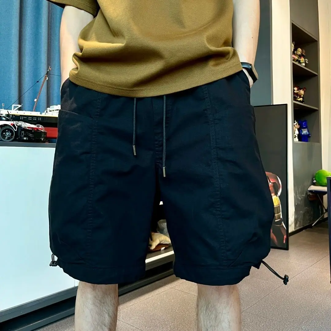 Invisible Open Crotch Pants Men's Clothing Large Pocket Mechanical Safari Style Workwear Loose Sports Casual Shorts Outdoor Sex