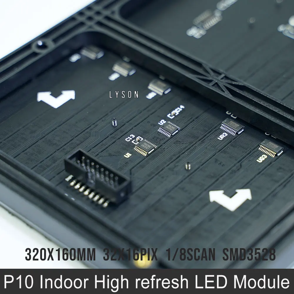 LYSON P10 Indoor Full Color LED Display Module Electronic Advertising Sign Panel led video display panel