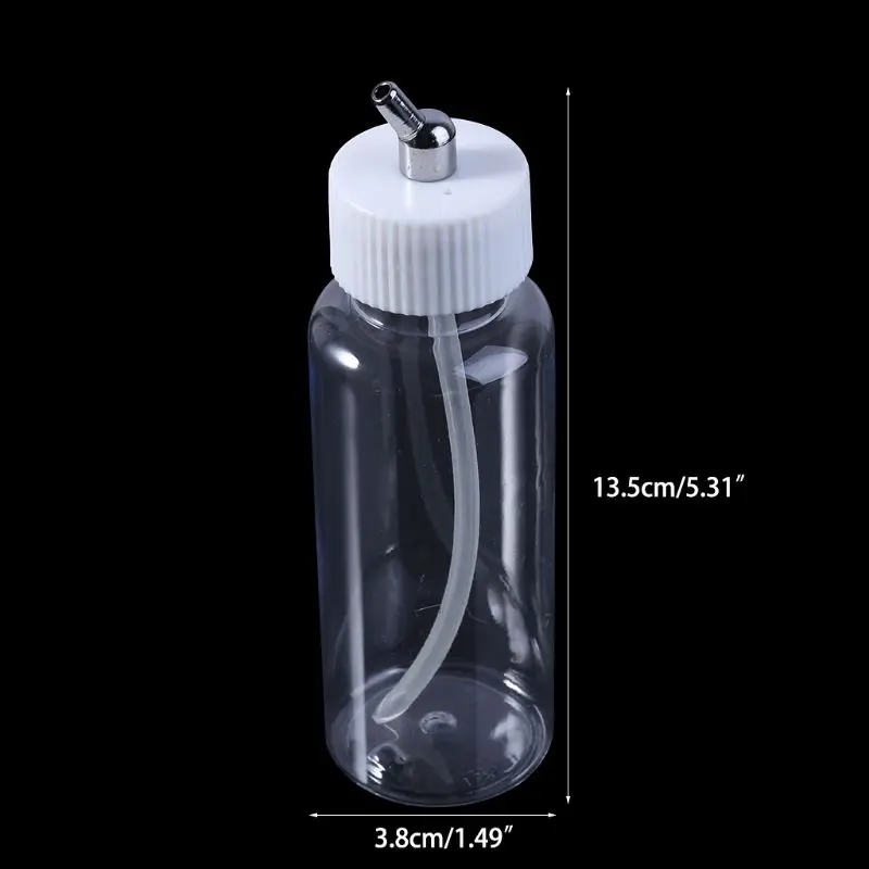 

1PC Plastic 100cc Airbrush Bottles Jars Lid Adapter Dual-Action Siphon Feed New DropShipping