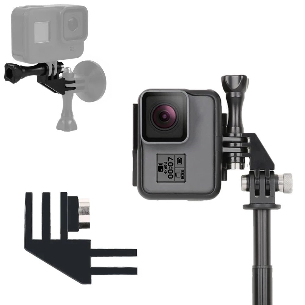 Adattatore Di Direzione A 90 Gradi Supporto A Gomito Con Vite A Testa Zigrinata Per Gopro Hero 11/10/9/8/7 Dji Akaso/Campark Action Camera Accessori