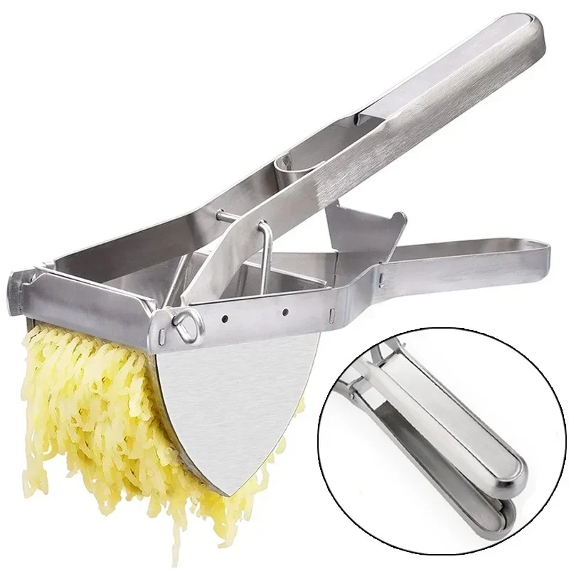 Potato Masher Potato Masher Ricer Manual Fruit Masher Stainless Steel Detachable Pumpkin Carrot Press and Mash Potato Tool