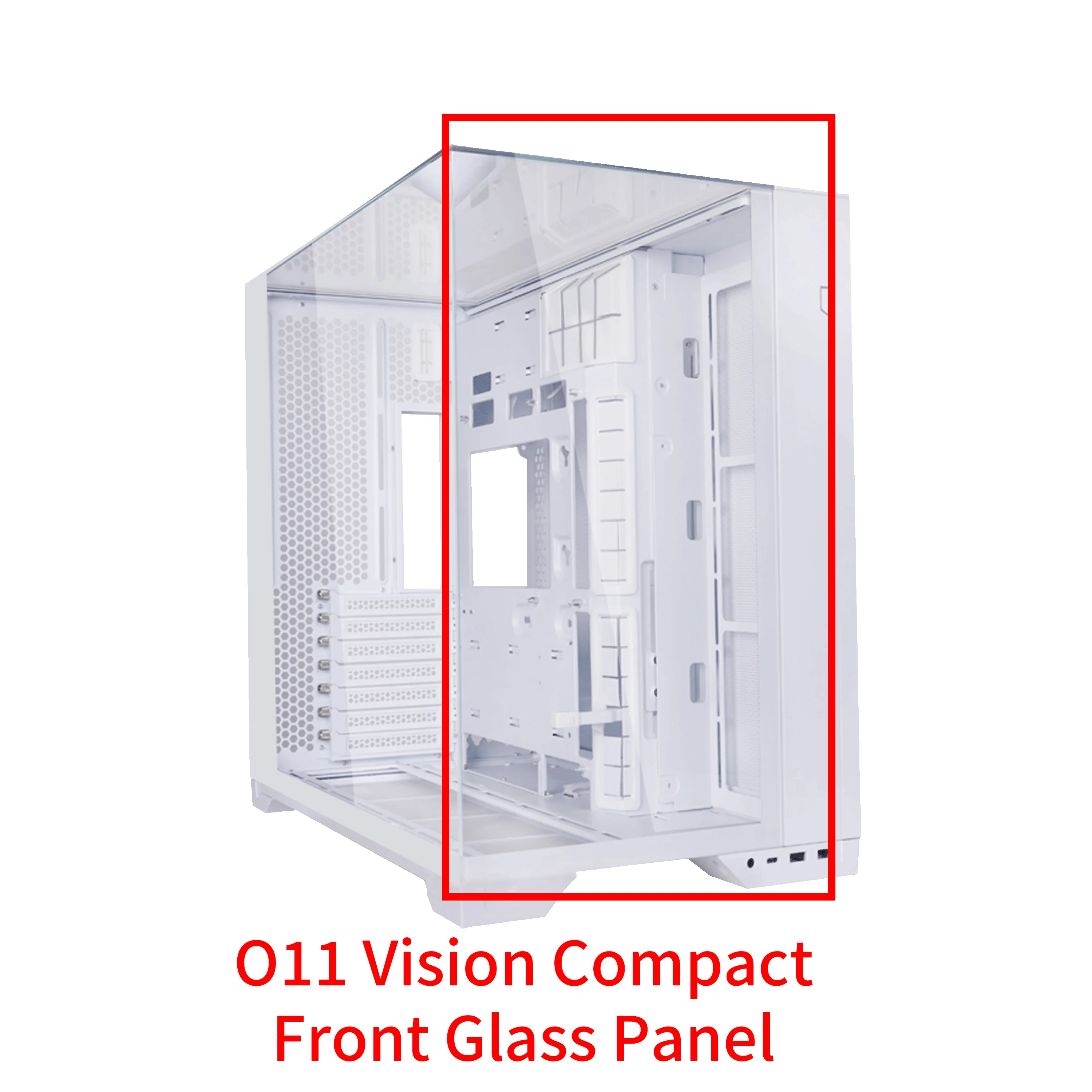 Lian-Li O11 Vision Compact Front Glass Panel(White)