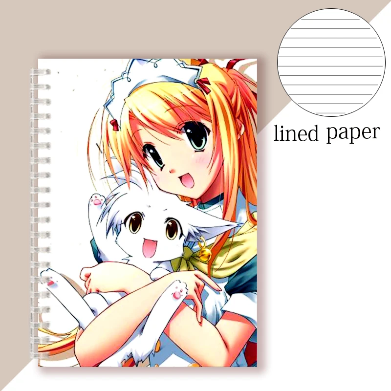 Senpai Anime Girl Kawaii Japanese Woman Spiral Notebook by The