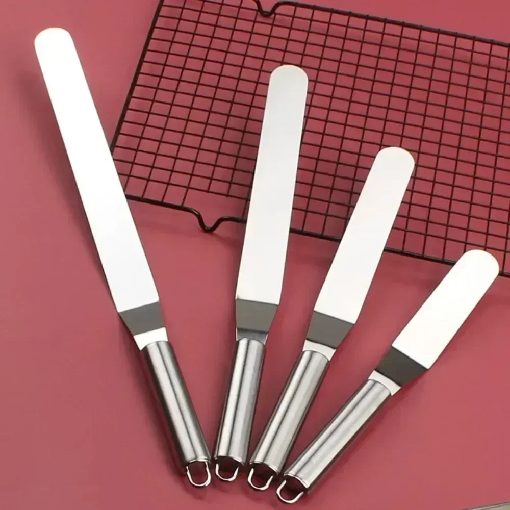 Cream Spatula Long Cutter Stainless Steel 6/8/10/12 Inch For Cake DIY