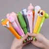 Cute Pens Squishy Kawaii Fidget Squeeze Gel Pen Fluffy Stress Relief Foam Spinning Kids Aesthetic Stationery Ballpoint Funny Toy 3